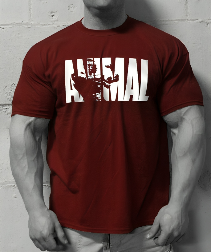 ANIMAL Sports Fitness T-Shirt - {{ Inizo }} Röd / M Inizo