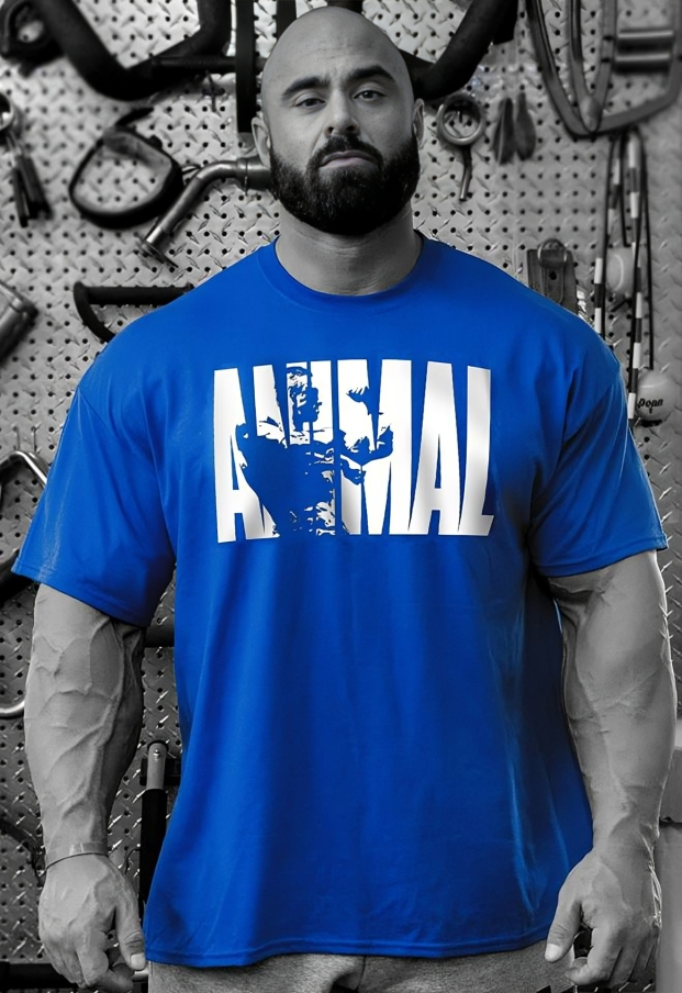 ANIMAL Sports Fitness T-Shirt - {{ Inizo }} Blå / M Inizo
