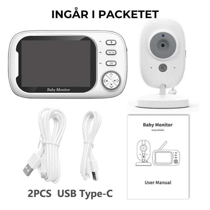 Babymonitor – Infraröd syn, temperaturövervakning och tvåvägskommunikation