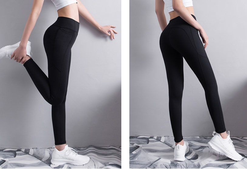 Fitness leggings med ficka - {{ Inizo }} Svart / S Inizo kläder
