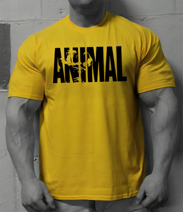 ANIMAL Sports Fitness T-Shirt - {{ Inizo }} Gul / M Inizo